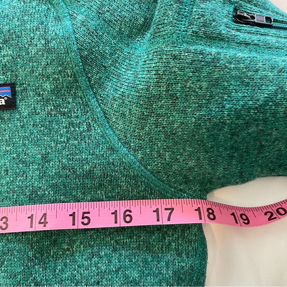Patagonia Better Sweater 1/4 Zip Fleece Womens Size Medium Green Style #25617 - Picture 10 of 11